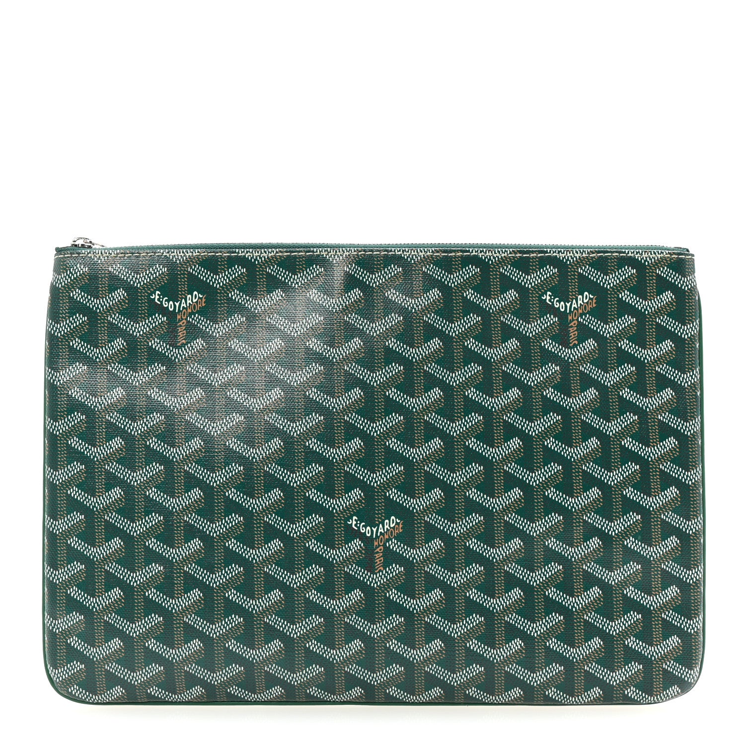 Goyard Goyardine Senat Pochette MM Green 1 of 7