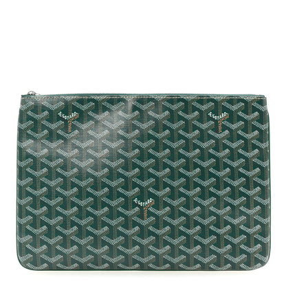 Goyard Goyardine Senat Pochette MM Green 1 of 7