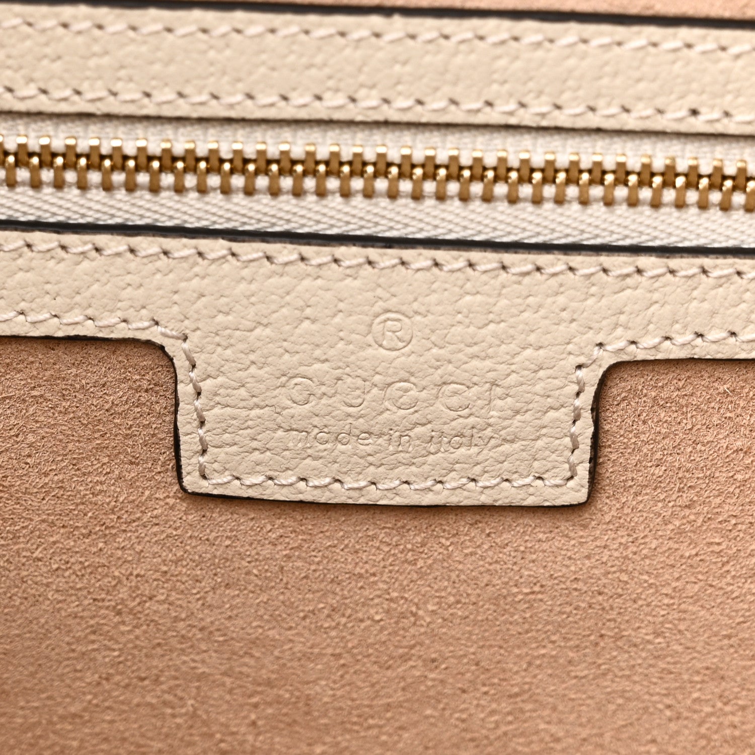 Gucci Textured Calfskin Web Ophidia Shopping Tote Ivory 6 of 10