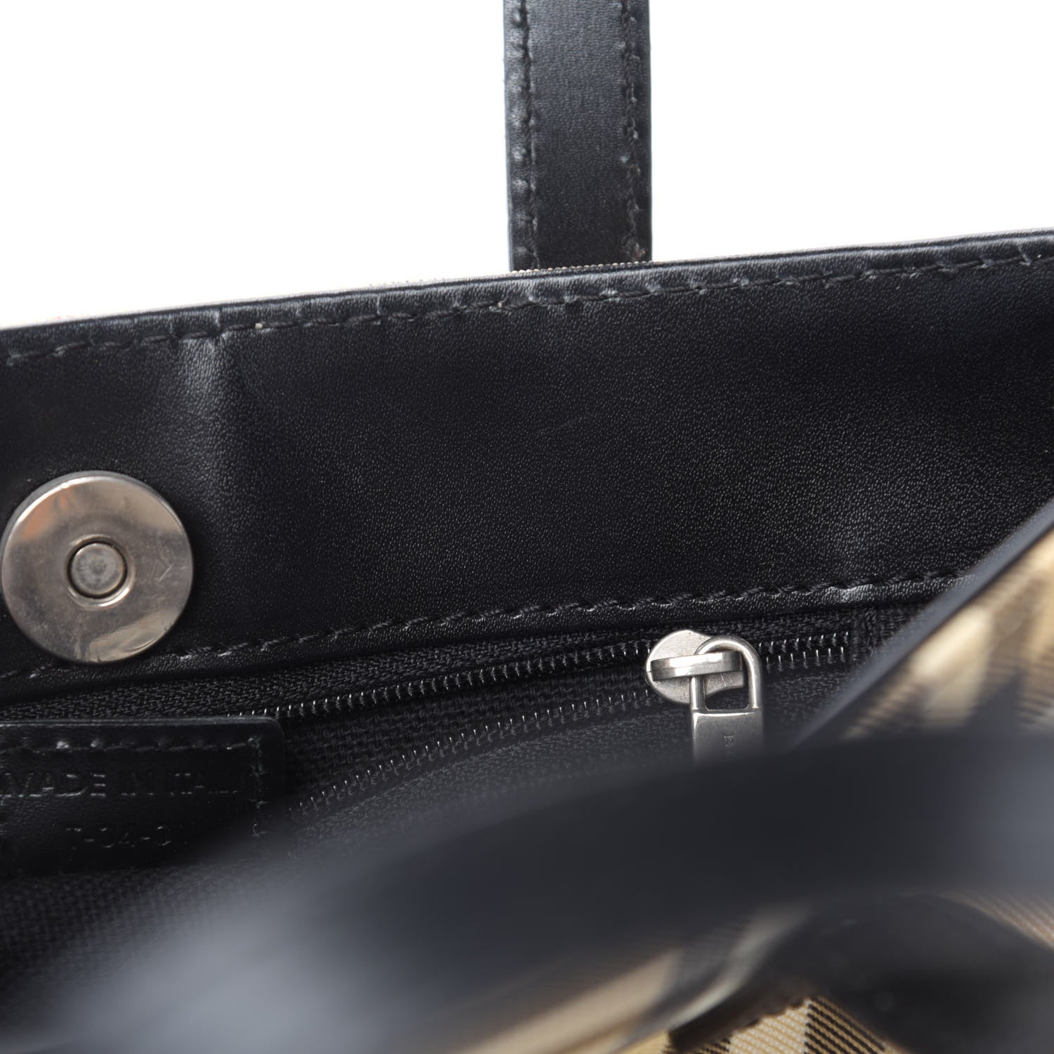 Burberry House Check Small Tote Black 9 of 10