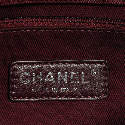 Chanel Aged Calfskin Tweed Jumbo New Portobello Flap Black 7 of 8