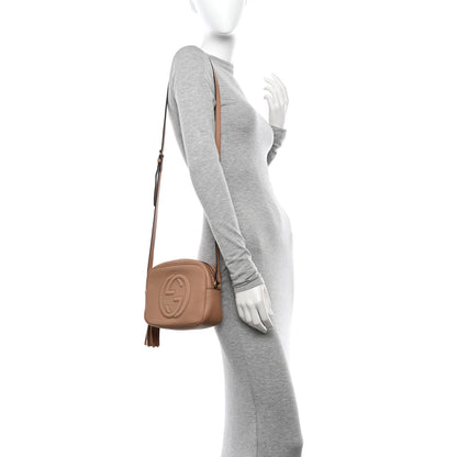 Gucci Pebbled Calfskin Small Soho Disco Bag Camelia 2 of 13
