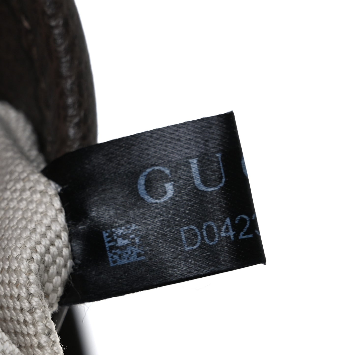 GG Supreme Monogram Textured Dollar Calfskin Web Small Ophidia Bucket Shoulder Bag Beige Ebony New Acero