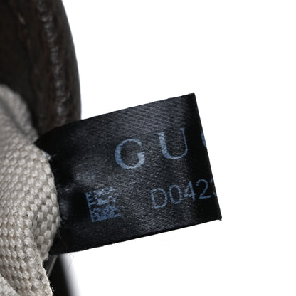 Gucci GG Supreme Monogram Textured Dollar Calfskin Web Small Ophidia Bucket Shoulder Bag Beige Ebony New Acero 8 of 11