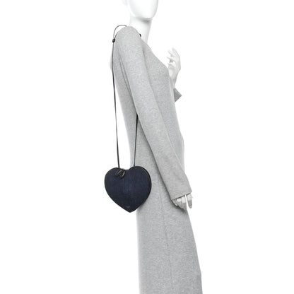 Alaia Denim Le Coeur Bag Blue 2 of 9