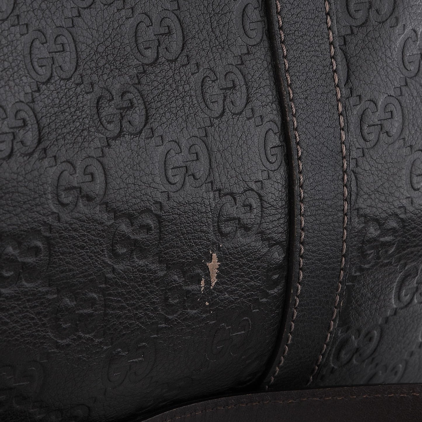 Guccissima Medium Briefcase Chocolate