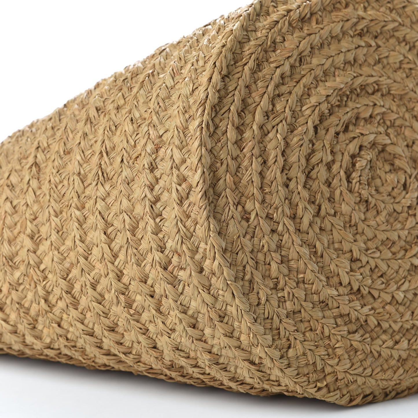 Raffia Calfskin Medium Panier Tote