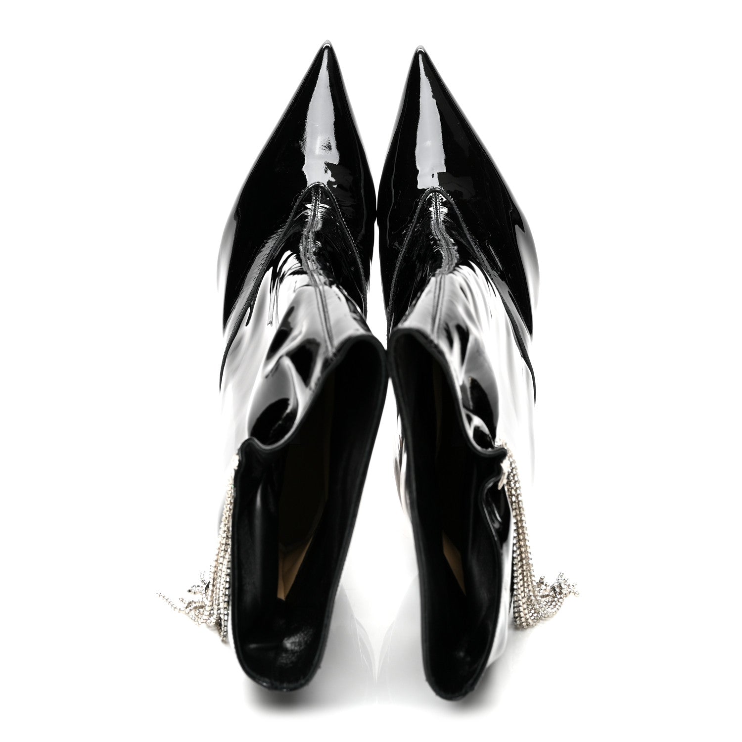 Jimmy Choo Soft Patent Crystal Oriel 110 Boots 39 Black 5 of 8
