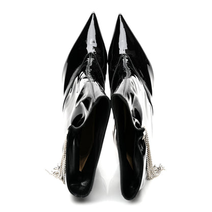 Jimmy Choo Soft Patent Crystal Oriel 110 Boots 39 Black 5 of 8