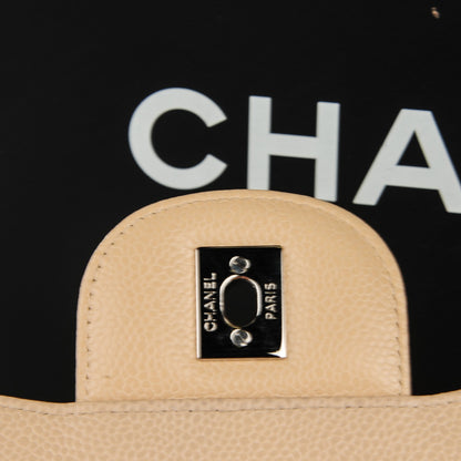 Chanel Caviar Quilted Jumbo Double Flap Beige Clair 5 of 9