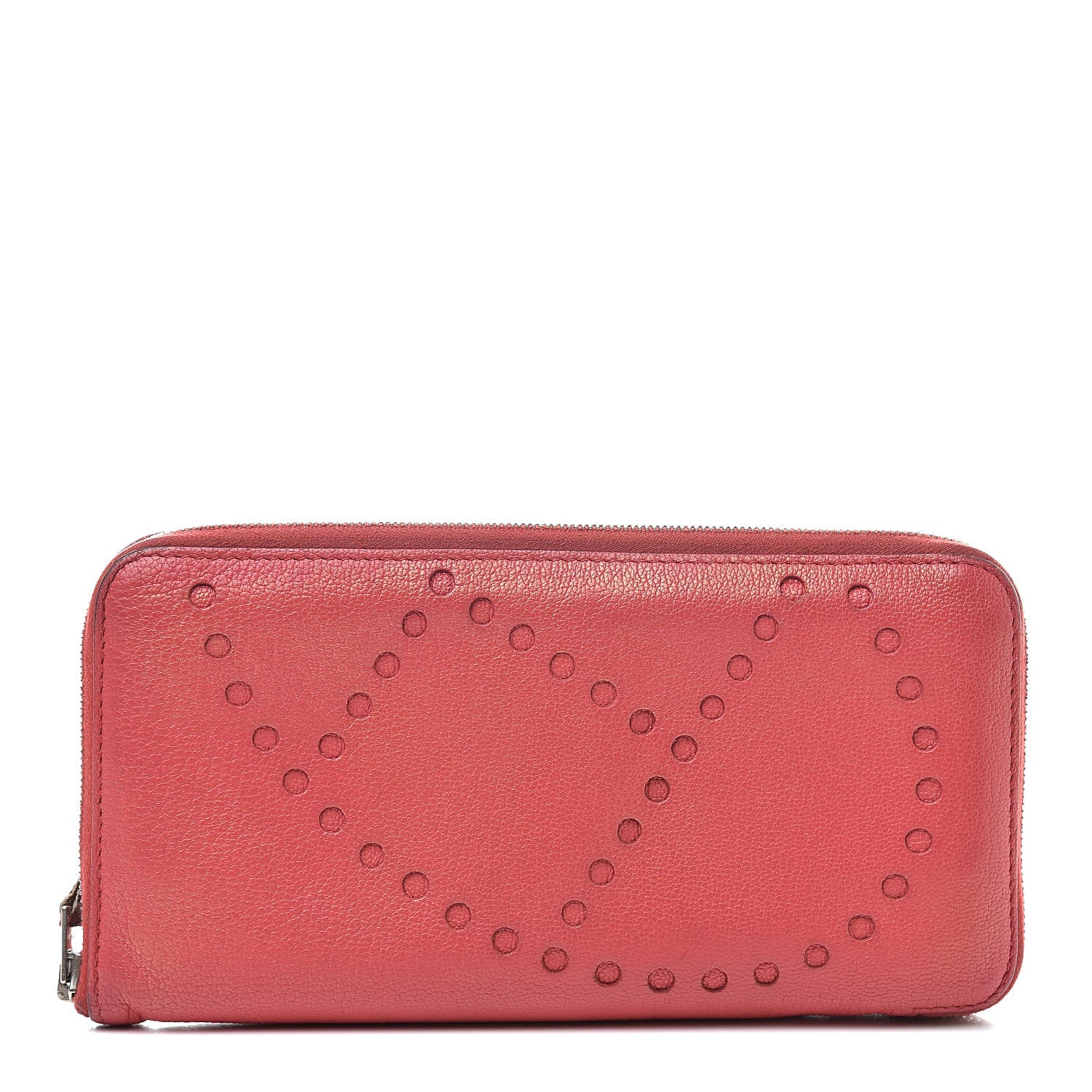 Hermes Chevre Mysore Perforated H Azap Wallet Bougainvillea 1 of 13