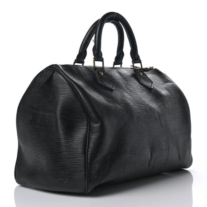 Louis Vuitton Epi Speedy 40 Black 3 of 12