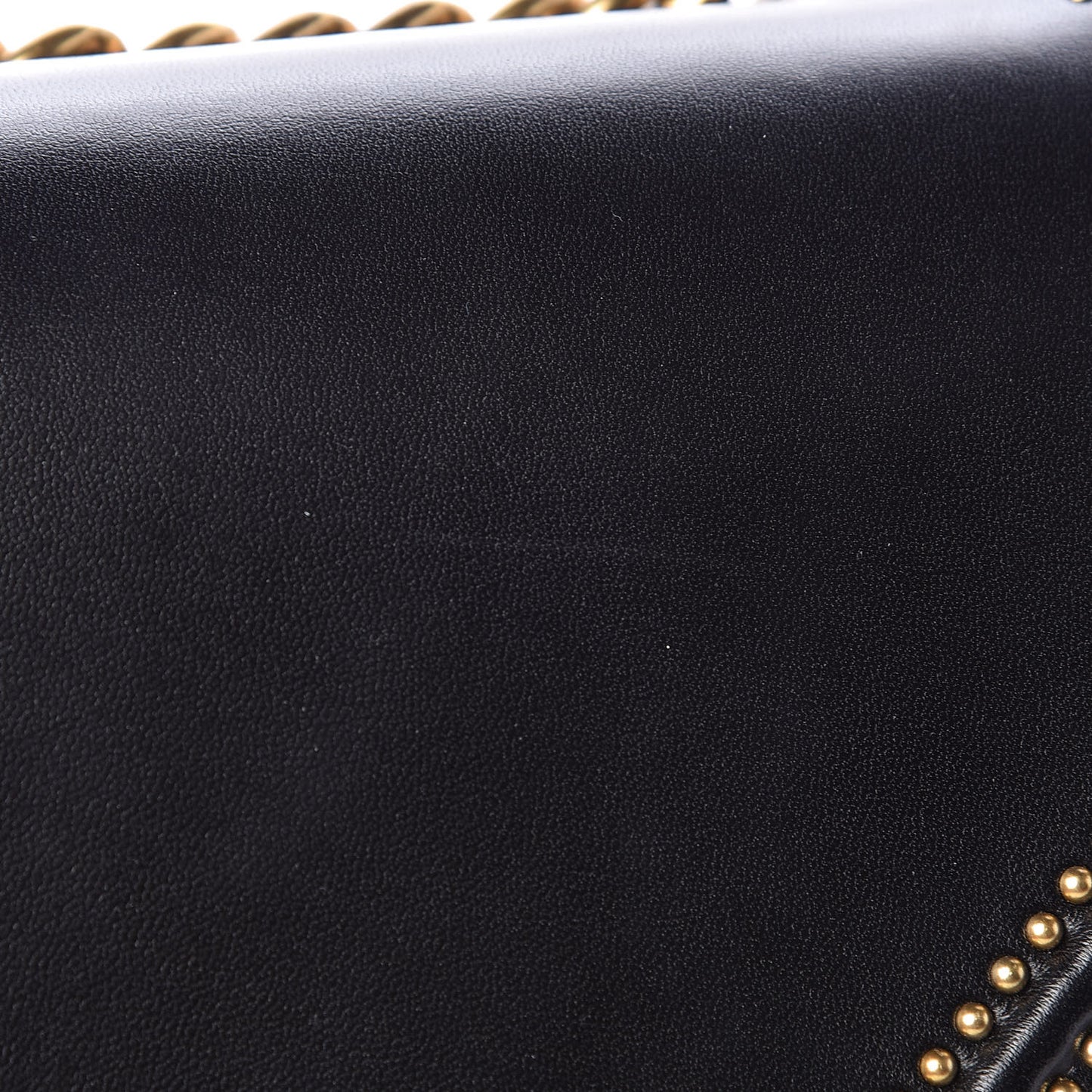 Lambskin Studded Medium Diorama Flap Bag Black