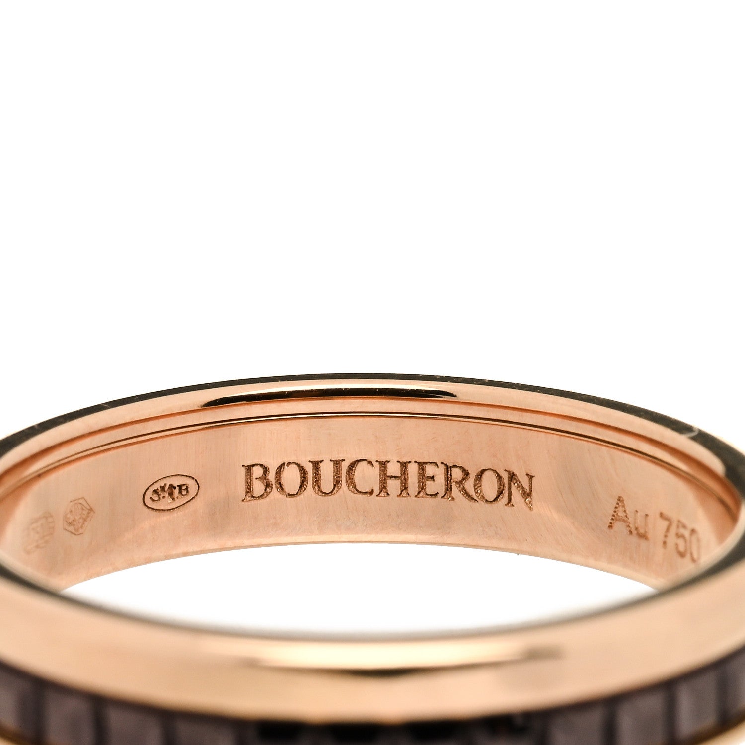 Boucheron 18K Pink Gold PVD Quatre Classique Wedding Band Ring 50 5.25 4 of 4