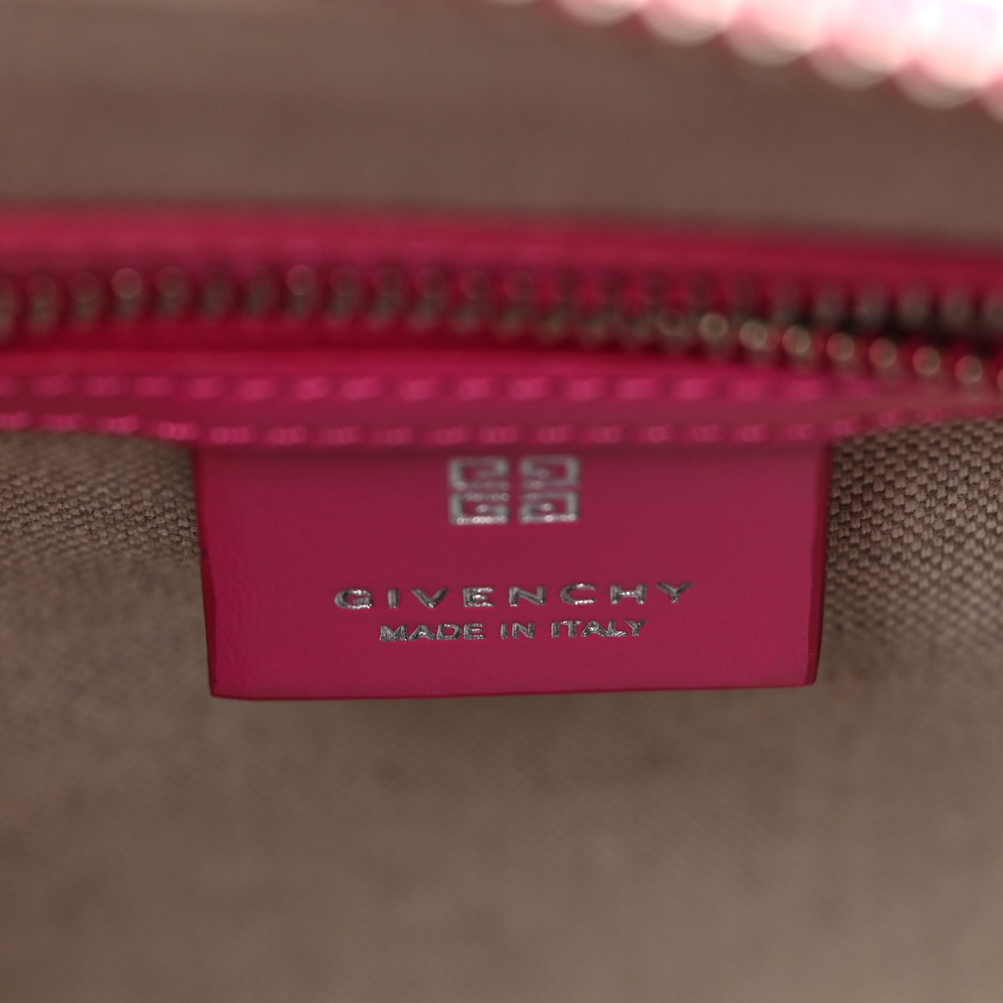 Shiny Lord Calfskin Mini Antigona Neon Pink