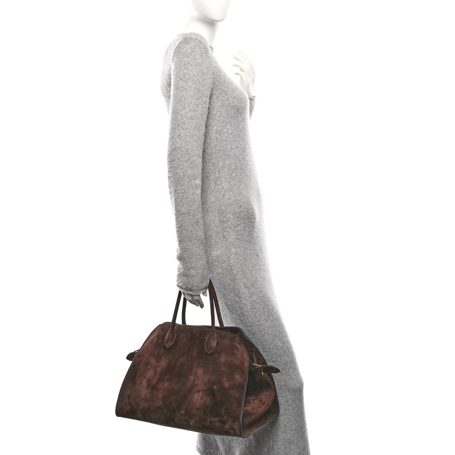The Row Suede Soft Margaux 15 Mocha 2 of 9