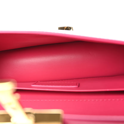 Christian Dior Grained Calfskin 30 Montaigne East West Chain Flap Bag Passion Pink 5 of 9