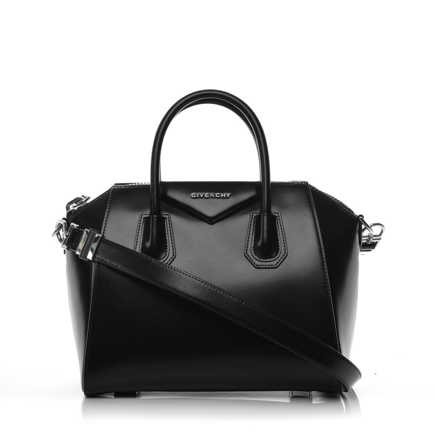 Givenchy Shiny Lord Calfskin Small Antigona Black 1 of 7