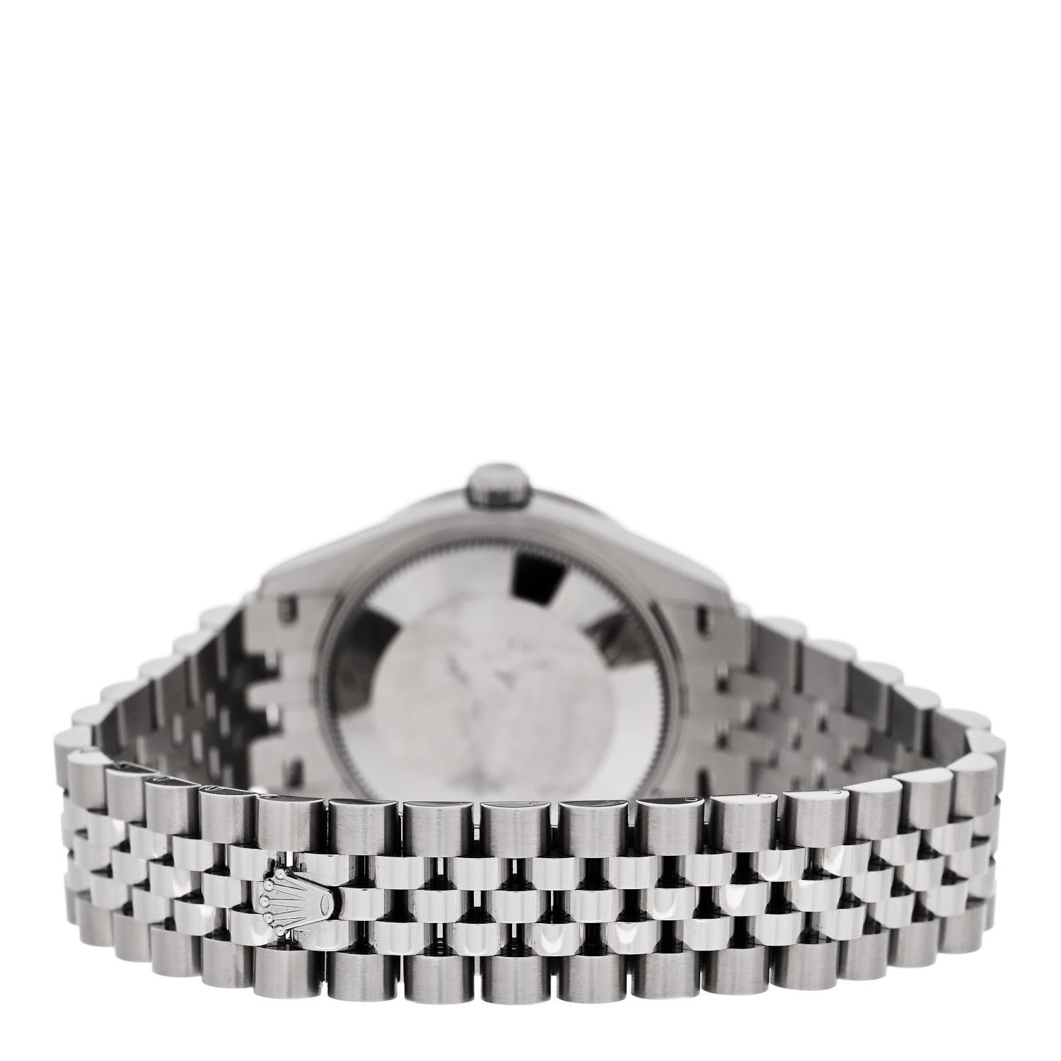 Rolex Stainless Steel 18K White Gold Diamond Bezel 31mm Oyster Perpetual Datejust Watch Silver 278384RBR 3 of 5