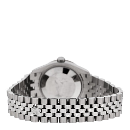 Rolex Stainless Steel 18K White Gold Diamond Bezel 31mm Oyster Perpetual Datejust Watch Silver 278384RBR 3 of 5