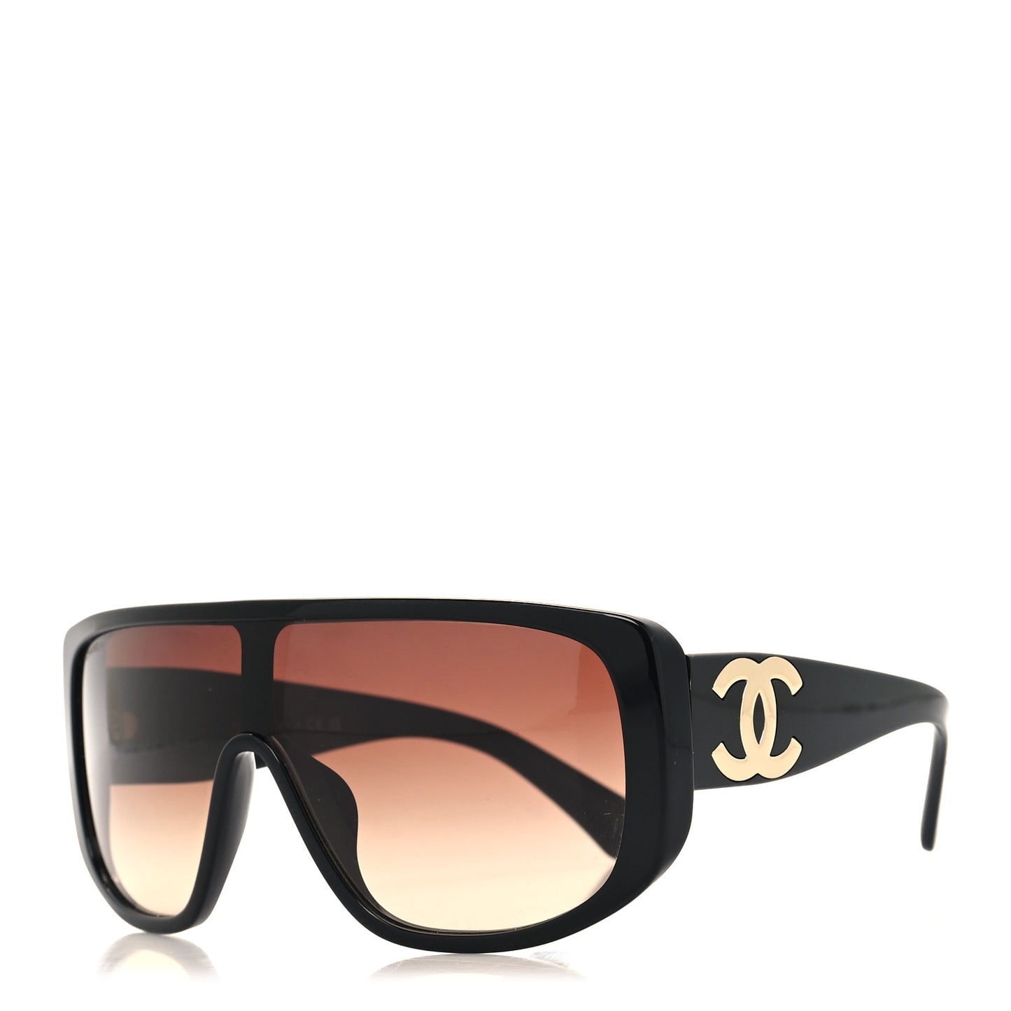 Acetate Shield Sunglasses 5495 Black