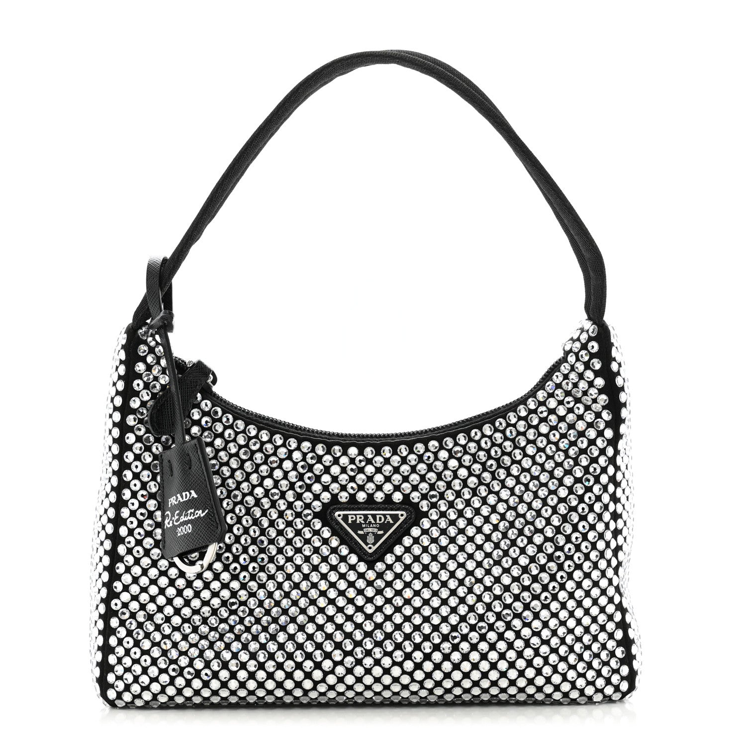 Prada Satin Crystal Mini Re-Edition 2000 Bag Cristal 1 of 12