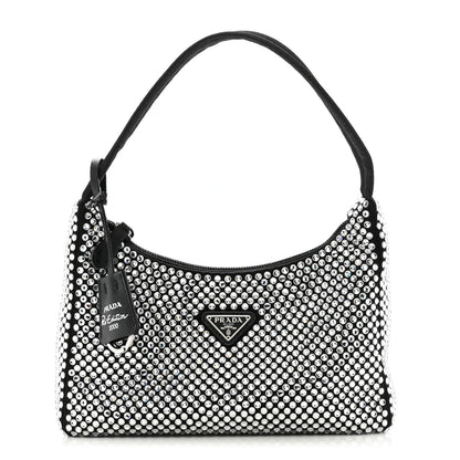 Prada Satin Crystal Mini Re-Edition 2000 Bag Cristal 1 of 12