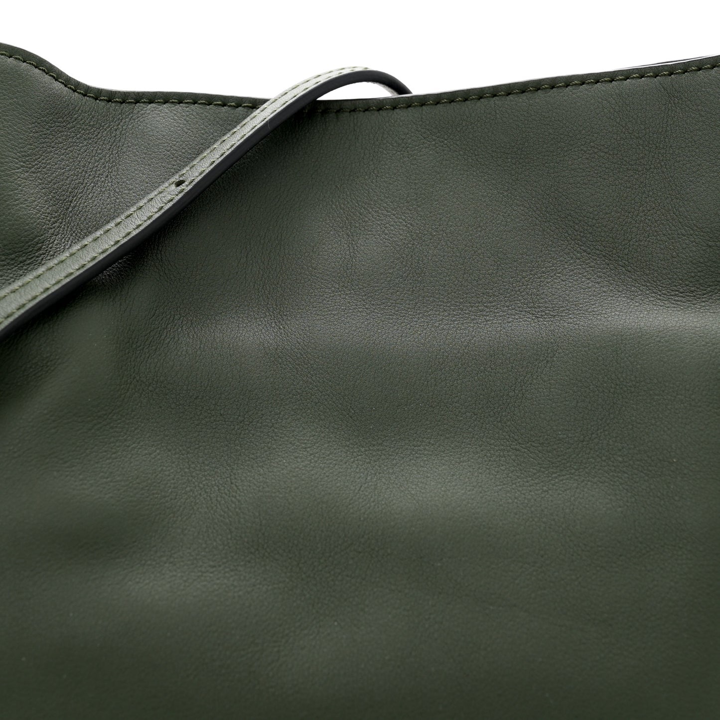Nappa Flamenco Knot Clutch Vintage Khaki