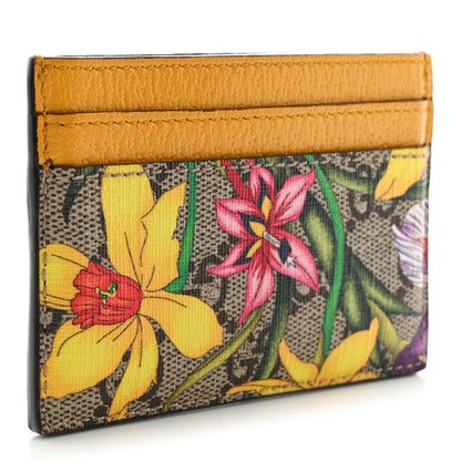 Gucci GG Supreme Monogram Flora Web Ophidia Card Holder Beige Multicolor Crop 3 of 6