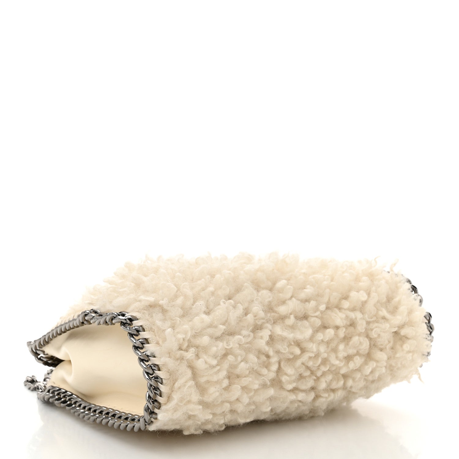 Stella McCartney Wool Fur Mini Falabella Tote White 4 of 10
