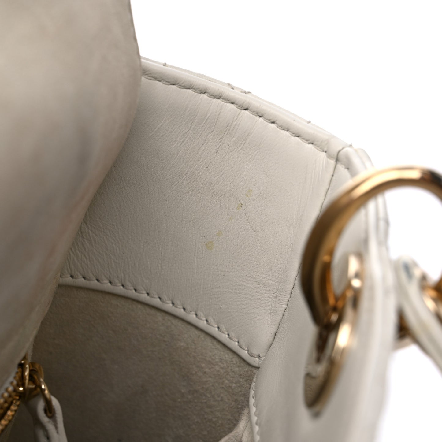 Lambskin Cannage Dioramour Heart Small Lady Dior White Red