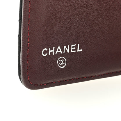 Chanel Lambskin Quilted Yen Wallet Black 6 of 7