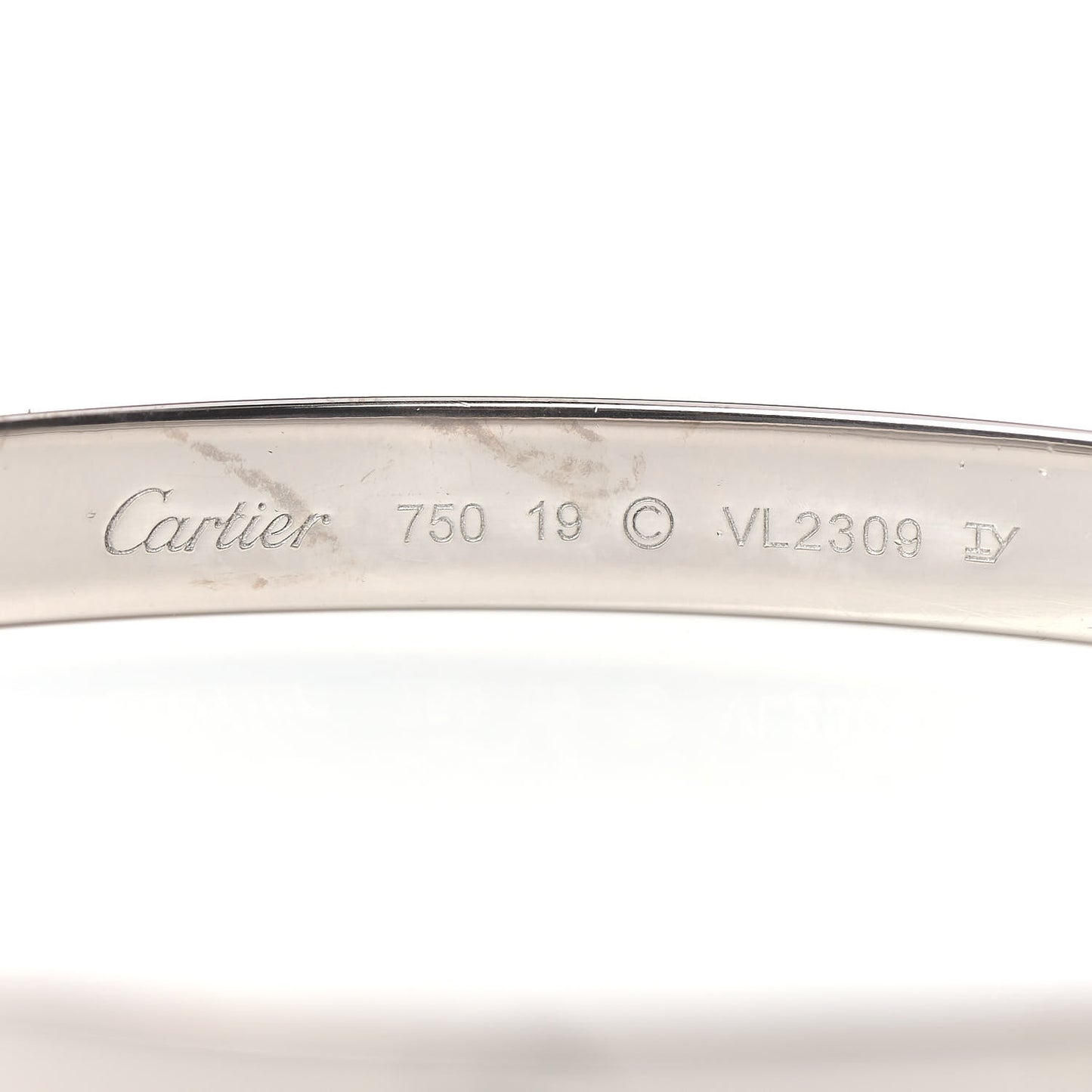 18K White Gold LOVE Bracelet 19