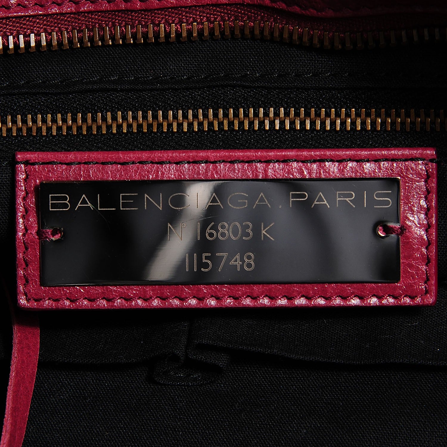 Balenciaga Agneau Classic Hardware City Cassis 7 of 14