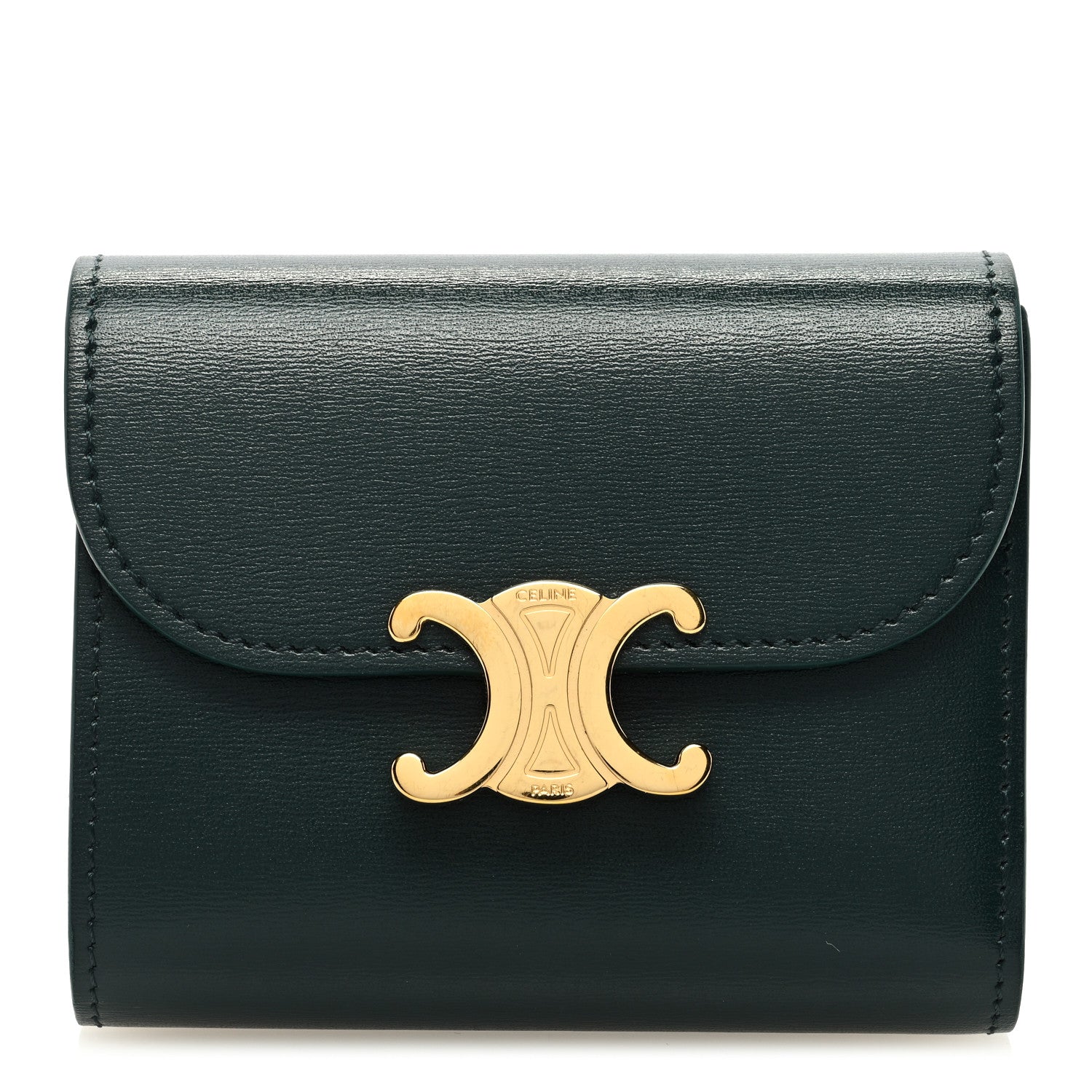 Celine Shiny Calfskin Small Triomphe Wallet Amazone 1 of 7