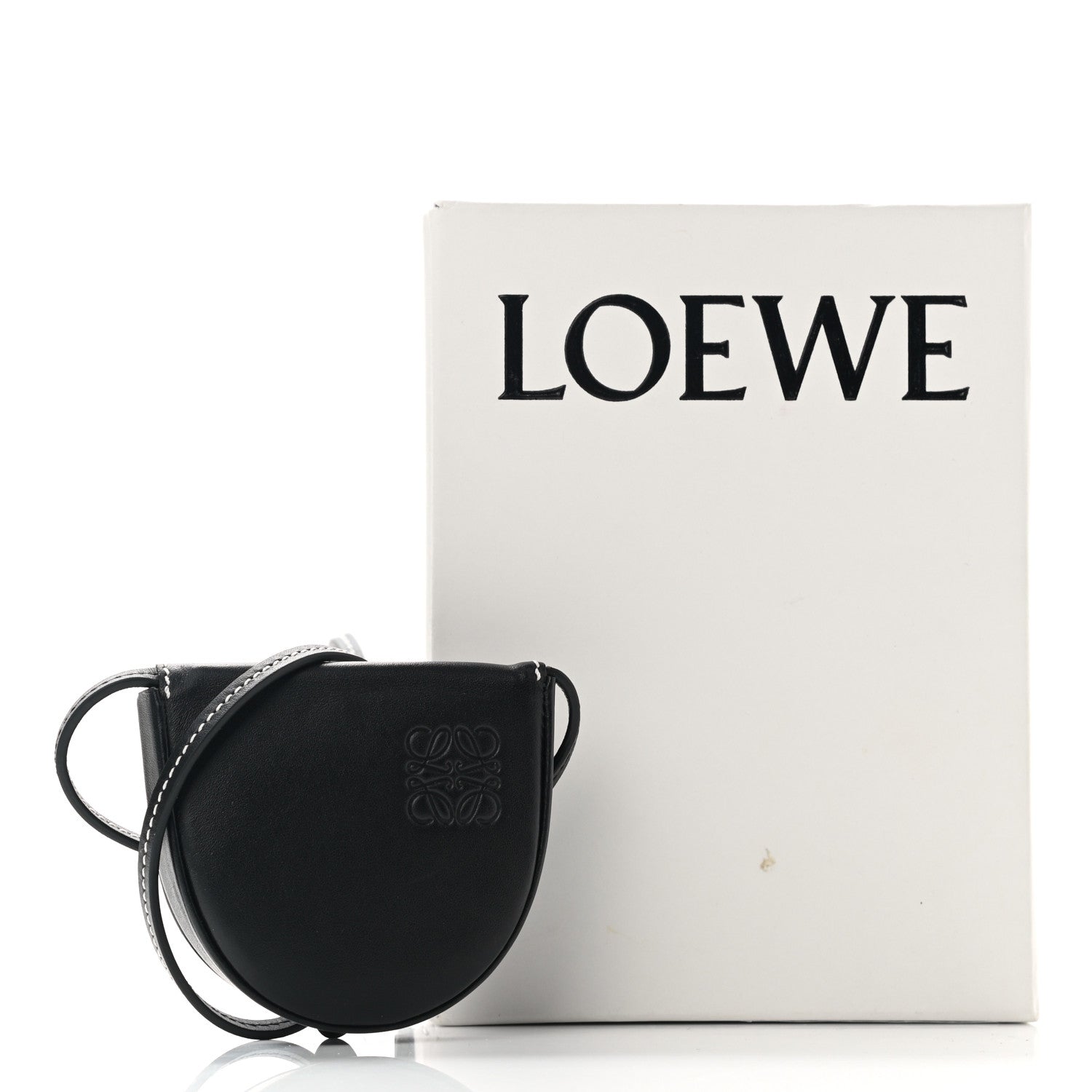 Loewe Soft Calfskin Mini Heel Pouch Black 12 of 12