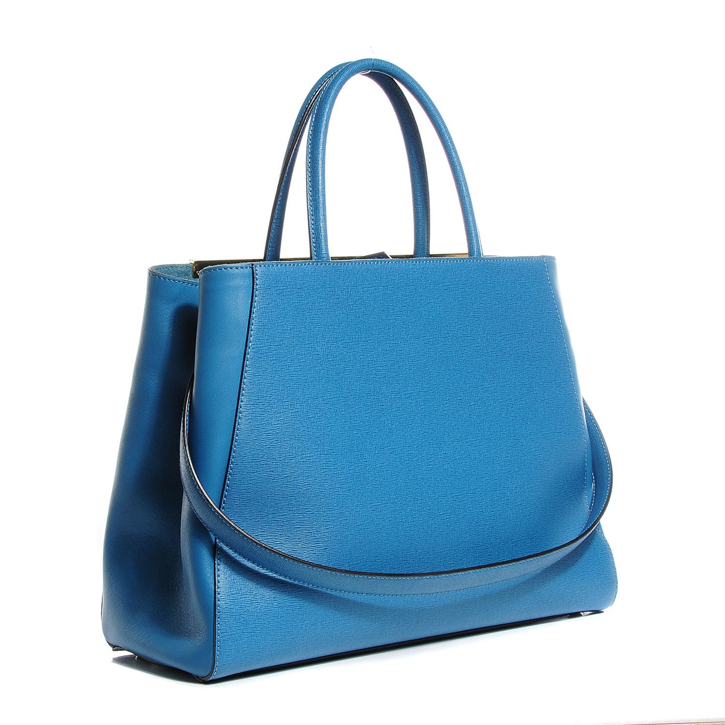 Vitello Elite Medium 2Jours Tote Turquoise