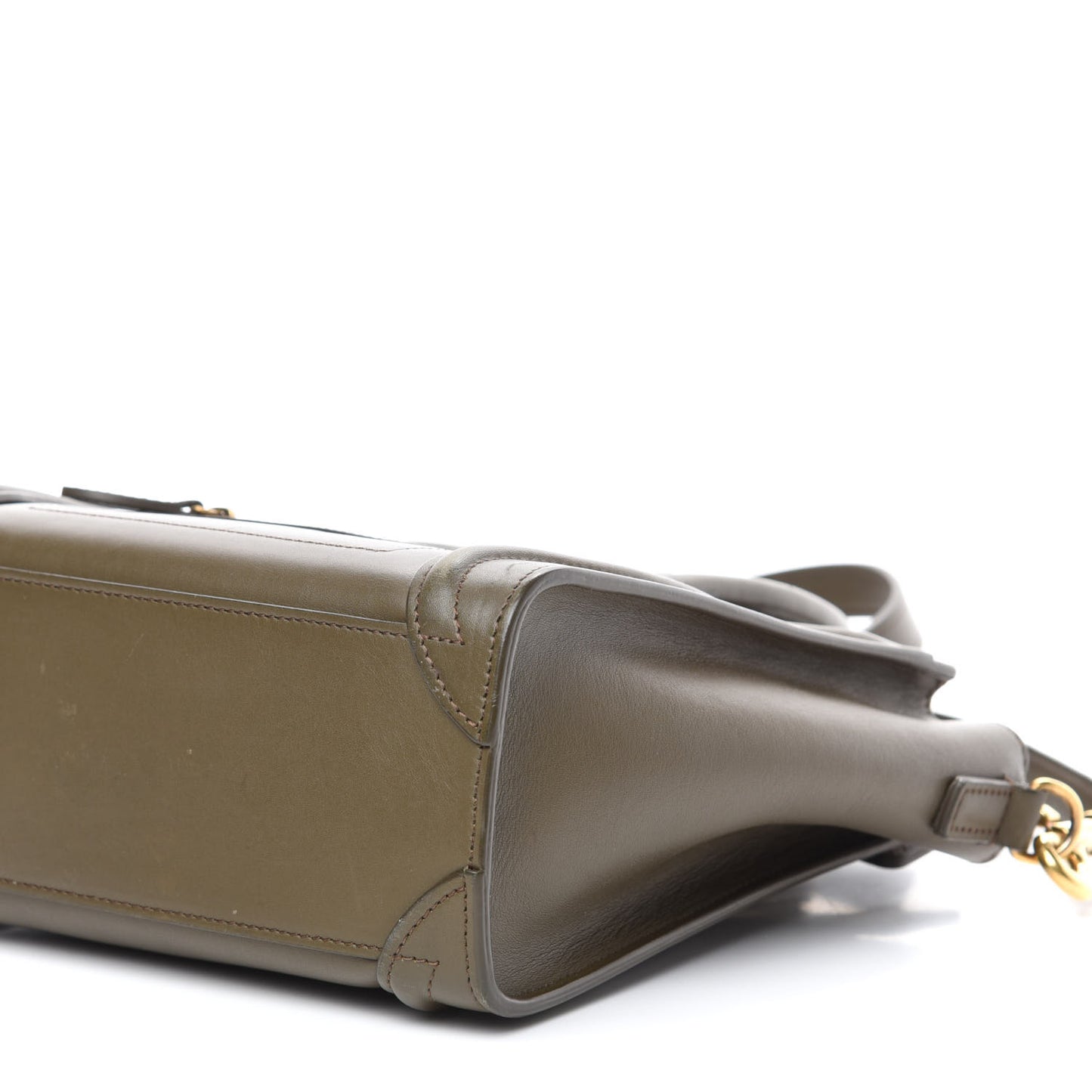 Smooth Calfskin Nano Luggage Khaki