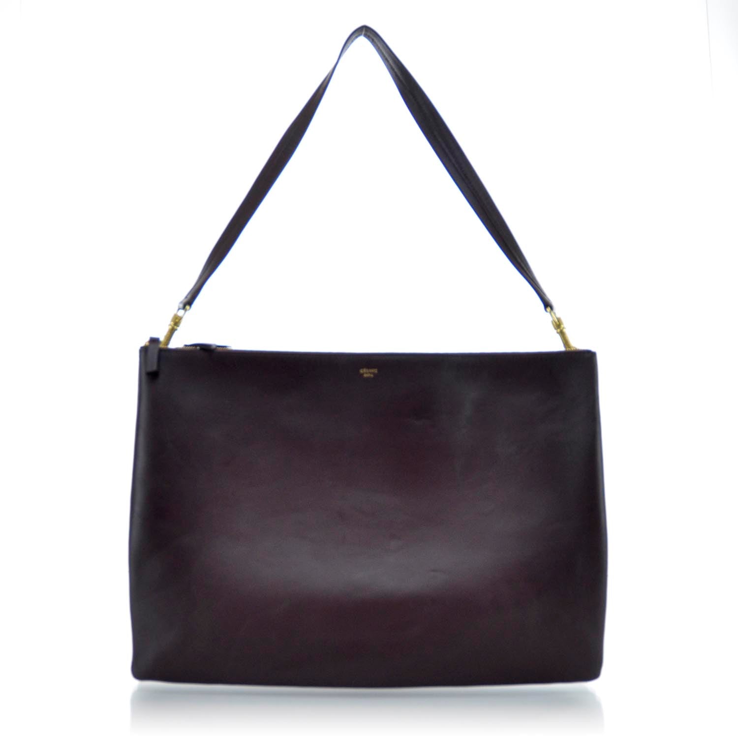 Celine Lambskin Soft Trio Zipped Bag Bordeaux 1 of 10