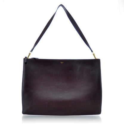 Celine Lambskin Soft Trio Zipped Bag Bordeaux 1 of 10