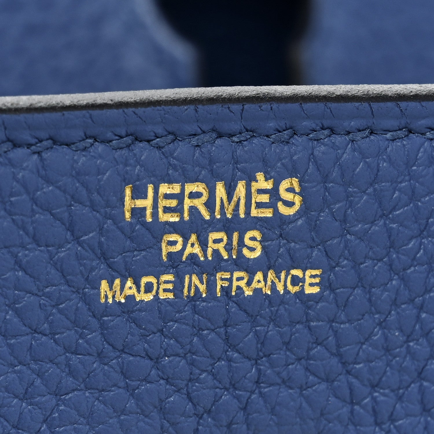 Hermes Togo Birkin 25 Bleu France 6 of 9