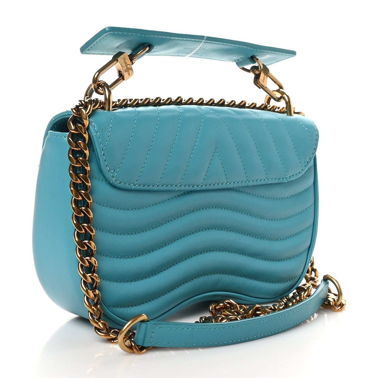 Calfskin New Wave Chain PM Malibu Green