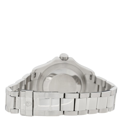 Rolex Stainless Steel Platinum 40mm Oyster Perpetual Date Yacht-Master Watch Silver 16622 3 of 4