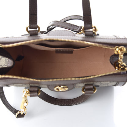 Gucci GG Supreme Monogram Small Ophidia Tote Bag Brown 8 of 11