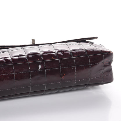 Chanel Patent Chocolate Bar Mademoiselle Flap Burgundy 12 of 18