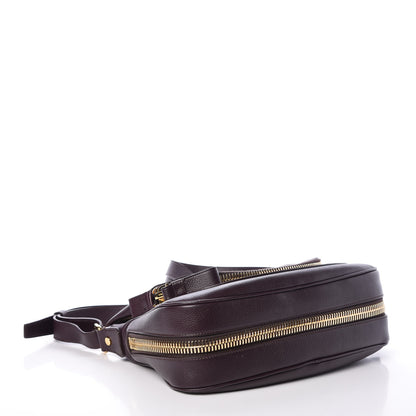Tom Ford Pebbled Calfskin Medium Jennifer Crossbody Bag Wine 4 of 8