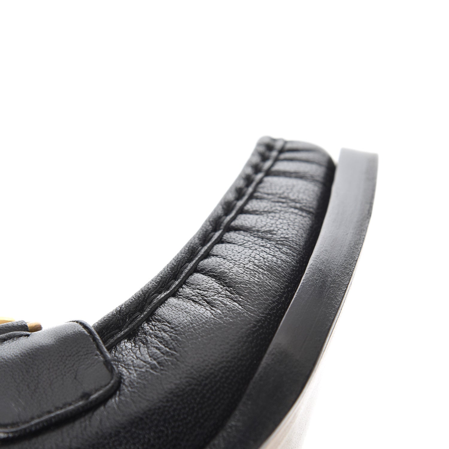 Gucci Lambskin Union Jack Horsebit Loafer Pumps 38 Black 8 of 14