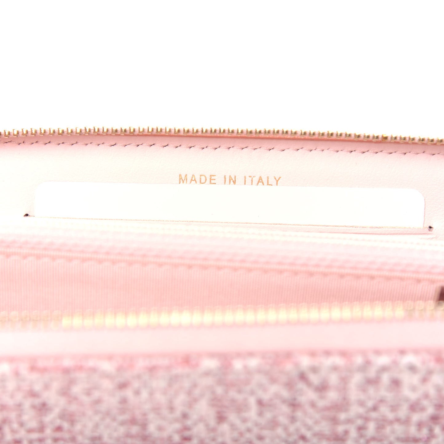 Lurex Canvas Deauville Medium Zip Around Wallet Pink