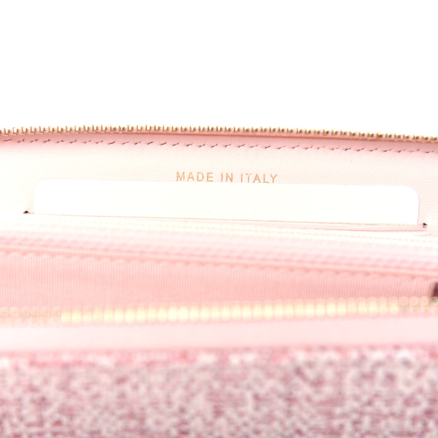 Chanel Lurex Canvas Deauville Medium Zip Around Wallet Pink 7 of 9