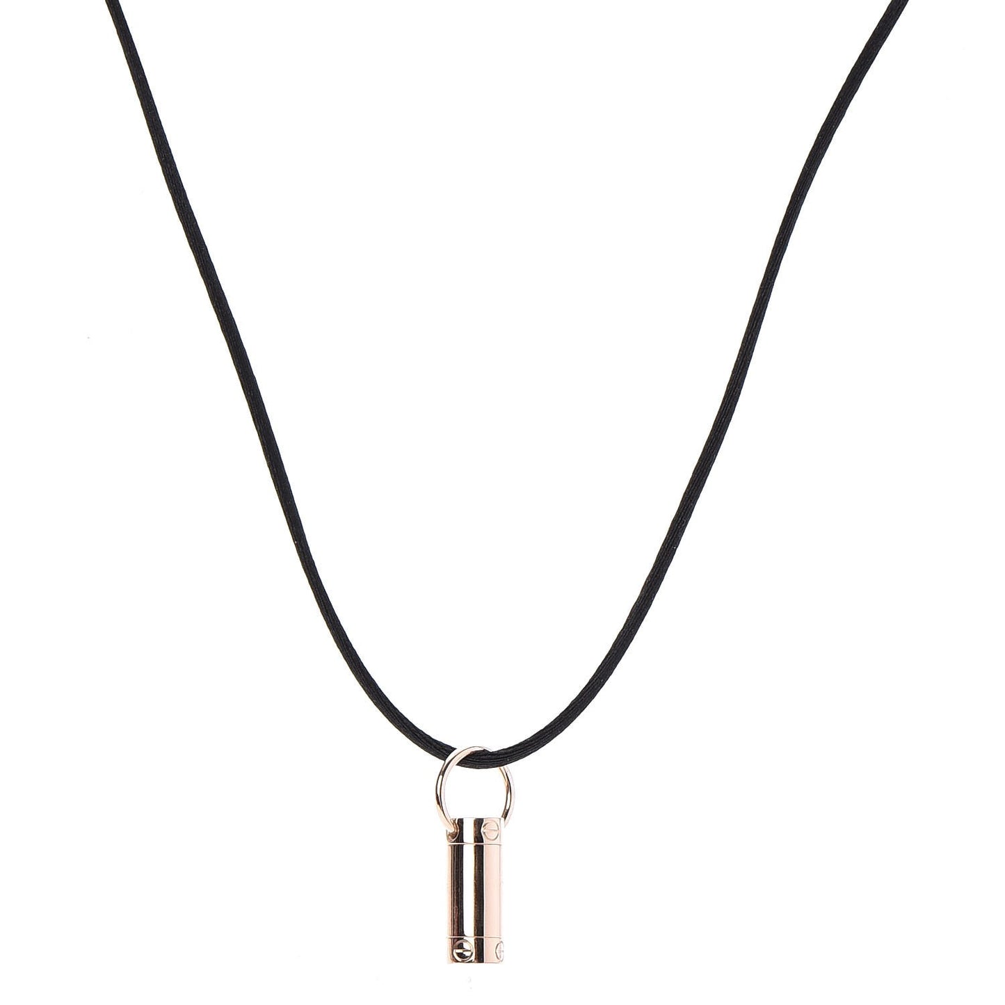18K Pink Gold LOVE Screwdriver Pendant Necklace